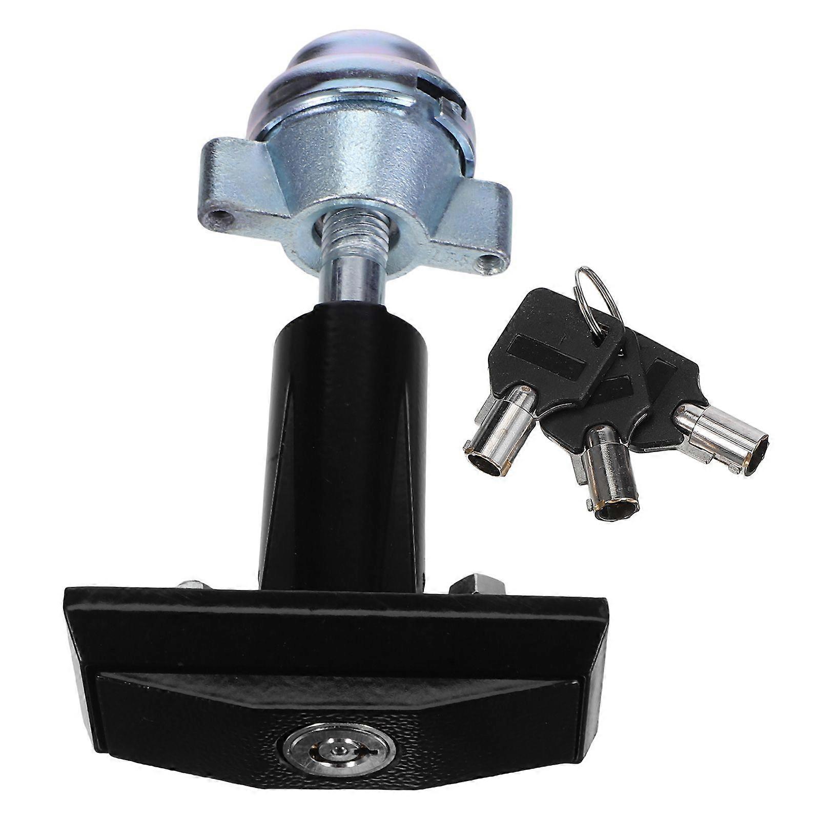 1 Set Replacement T-Handle Vending Machine Lock With Keys - Universal Lock Core Fitting Hardware - Latch Part For Soda Vendor Candy Machine Accessory