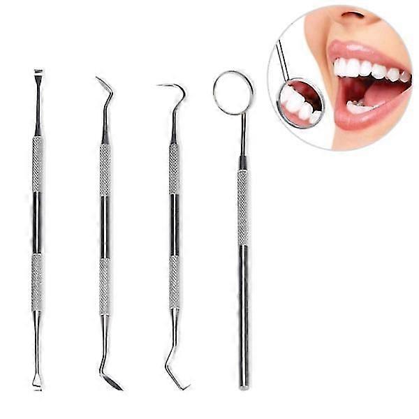 Professional Dental Hygiene Kit - 4 Piece Oral Tool Set