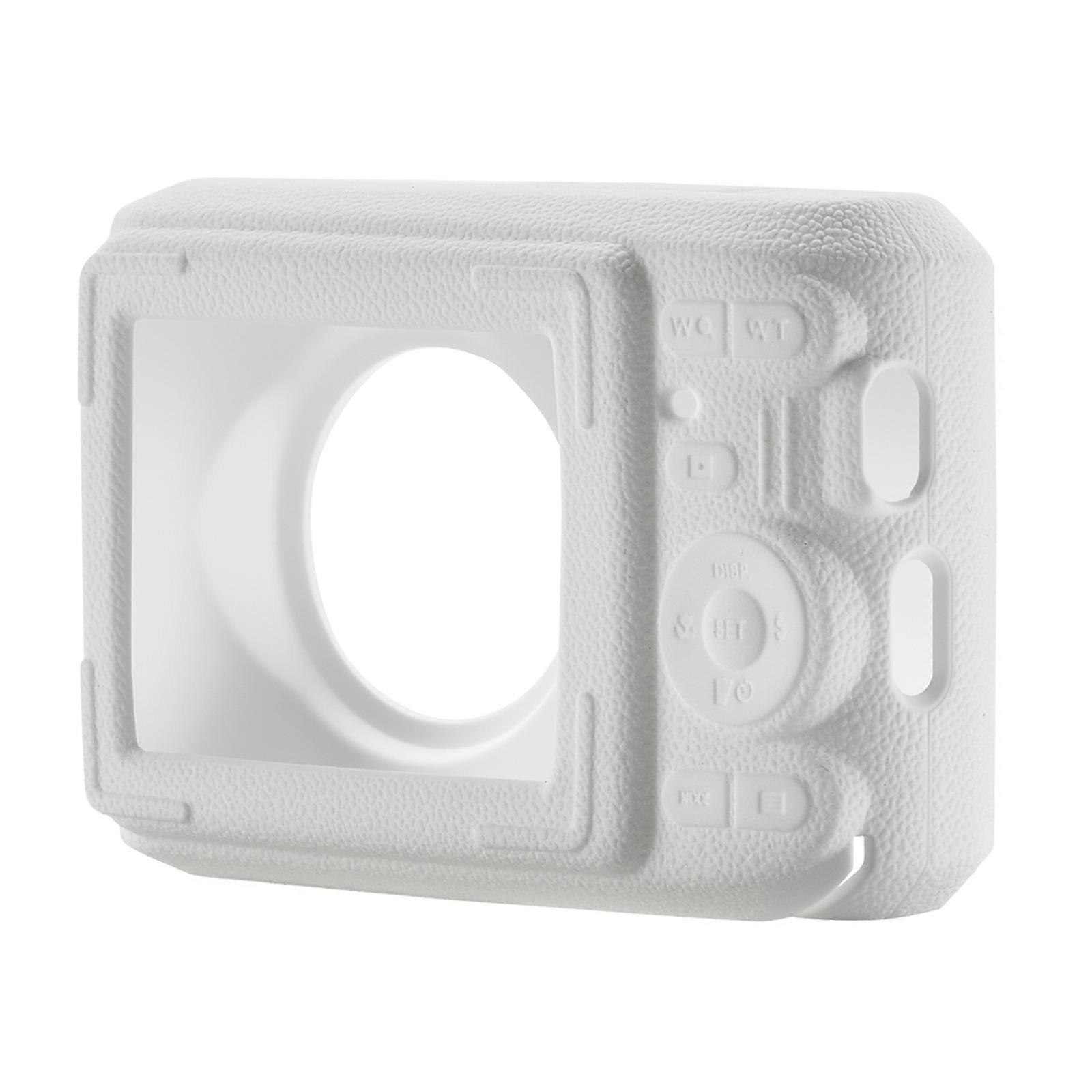 Smooth Silicone Skin Case For PIXPRO FZ45 Small Cameras Ensuring Full Button Functionality  White