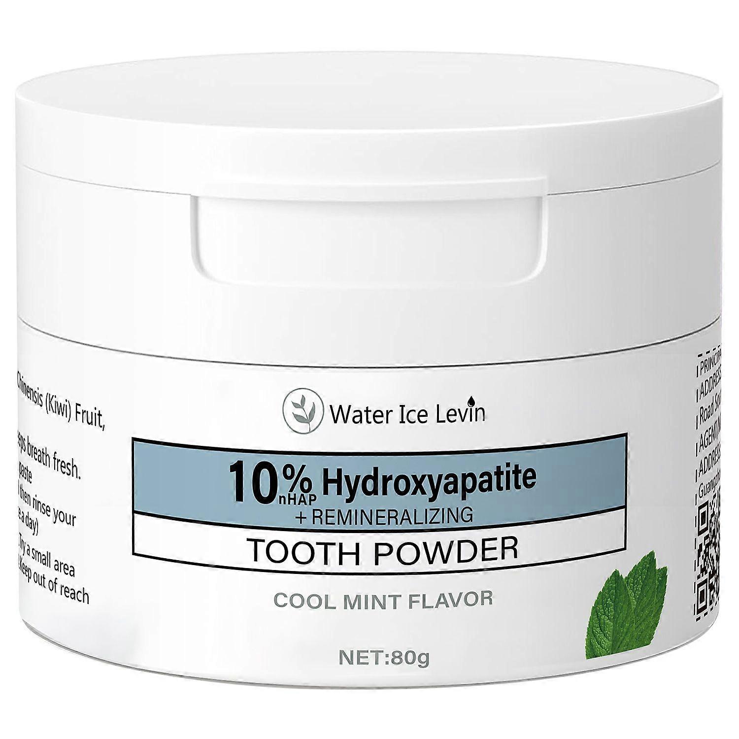 unbrand Remineralizing & Whitening Tooth Powder Cool Mint | Fluoride-Free Hydroxyapatite Formula | S