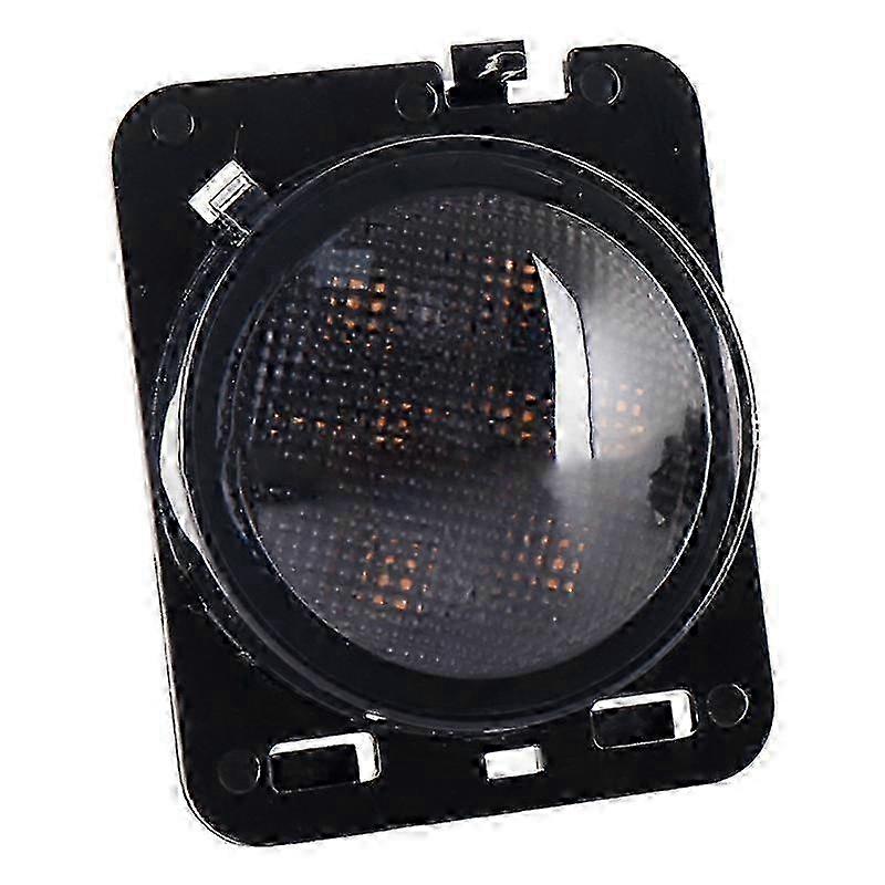 New LED Wheel Eyebrow Turn Signal for Jeep Wrangler JK 07-17, 8W DC 12V Car SUV Refit in Smoke Black Without Aperture