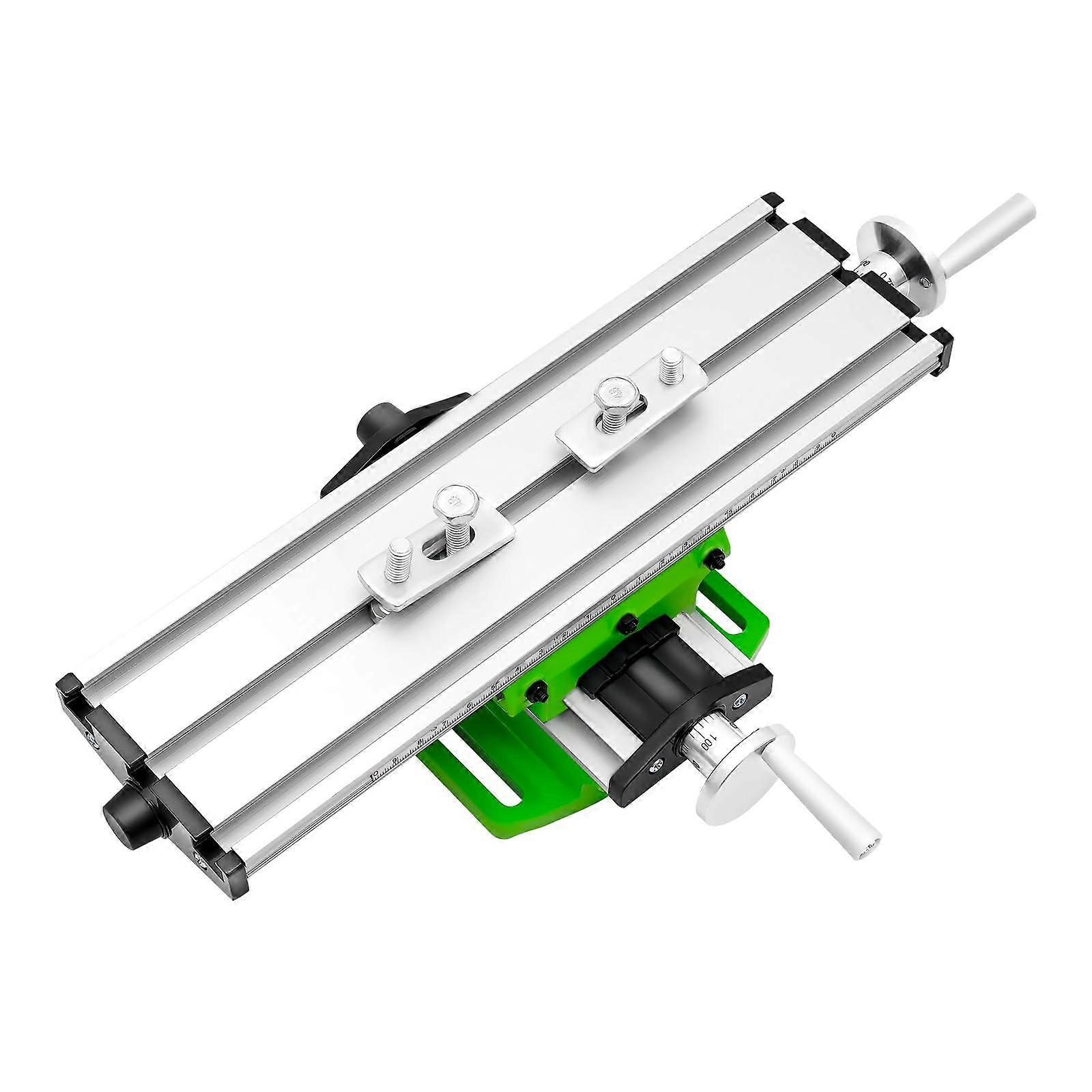 Milling Table 12.2 X 3.54 In Compound Slide Multifunction Worktable, 2Axis Cross Slide, XY Adjustment For Bench Drill