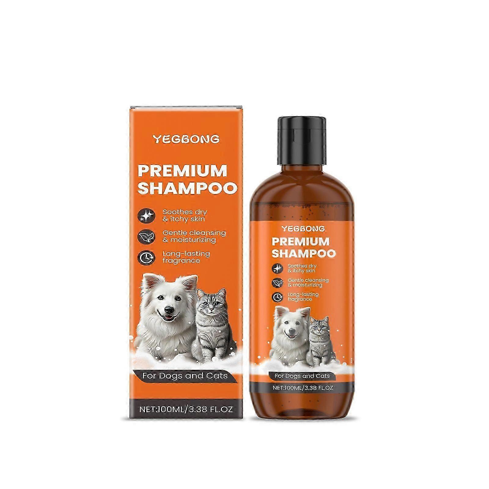 Mild Pet Shampoo - Deep Cleaning, Odor Removal, Flea Prevention, Soft , Fluffy Fur - 100ml