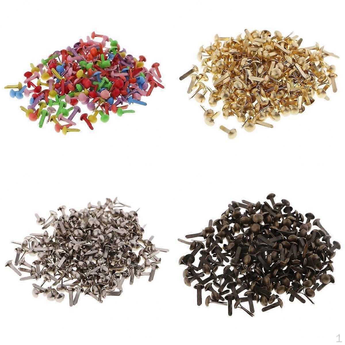 800pcs Metal Round Head Paper Fasteners