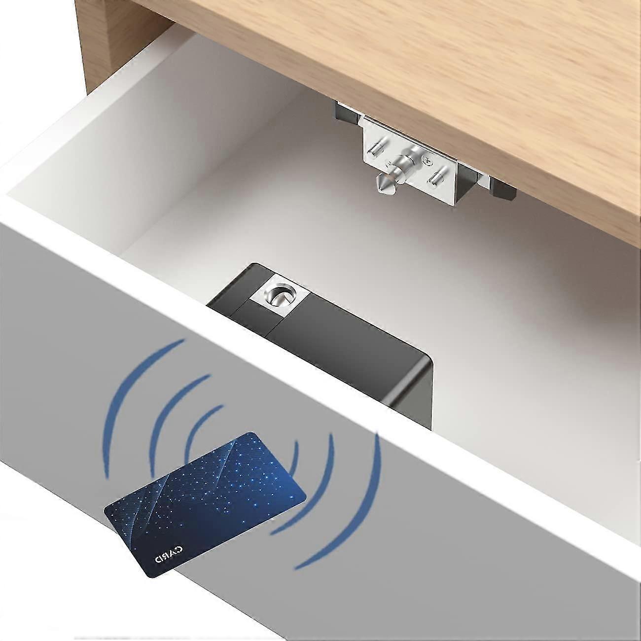 Verrou électronique caché pour meubles en bois, à installer soi-même, avec un mécanisme de verrouillage sécurisé et une installation facile. zyer