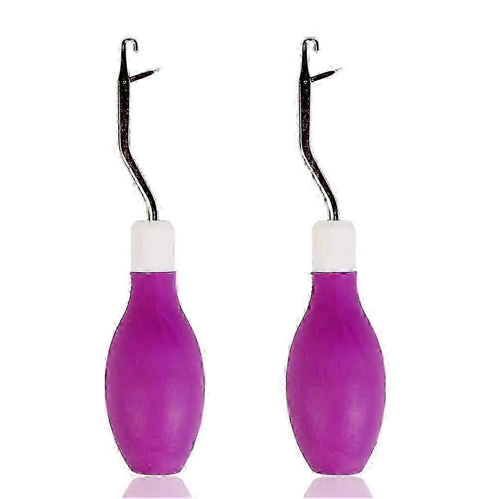 2 Pieces Latch Hook Set for Carpet Making in Different Size 2025