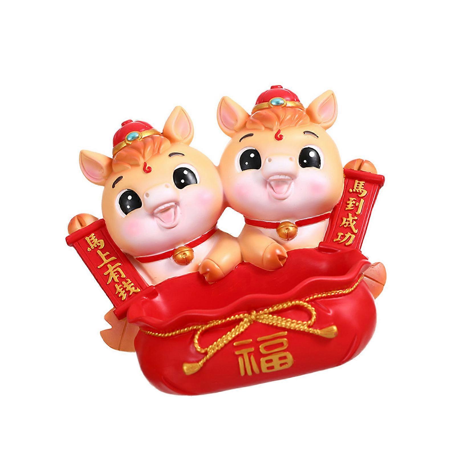 Horse Pattern Storage Tray, Entryway Key Holder Multiple Functional Home Decoration for Various Setting Multicolor