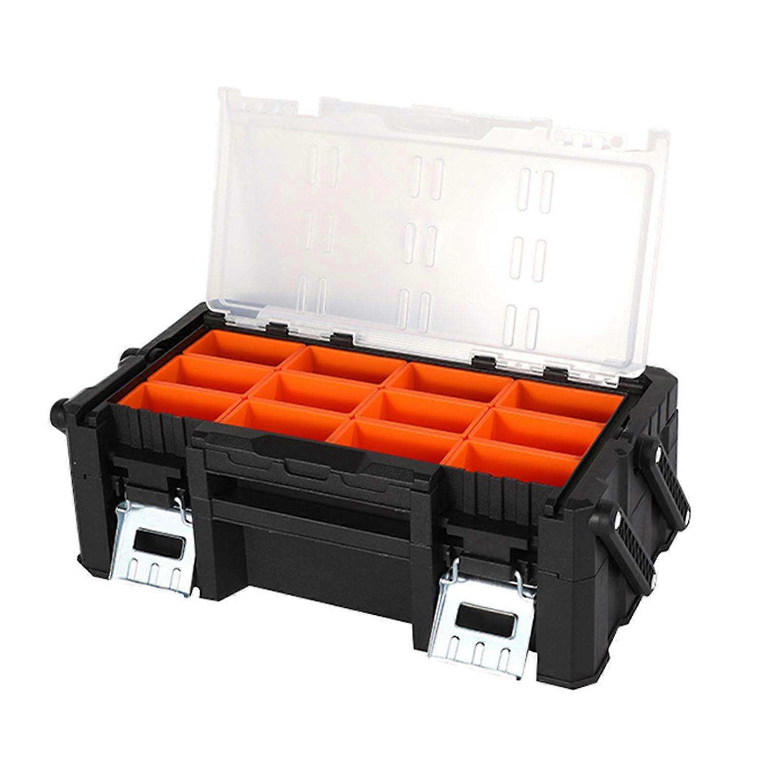 Screw Organizers Hardware Organizer Box with Compartment Bolt Organizer Dividers Storage Containers for Garage Tool Multicolor