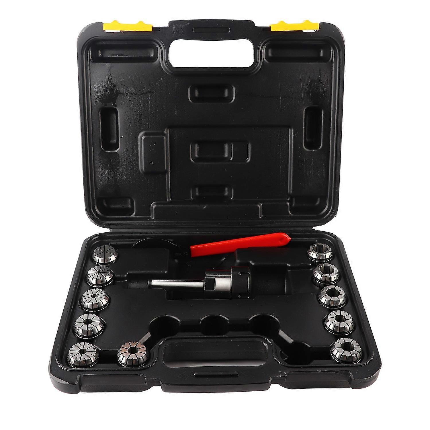 Precision ER32 Collet Chuck Set   MT2 Shank Handle Holder   Spanner for Milling Machine with Box