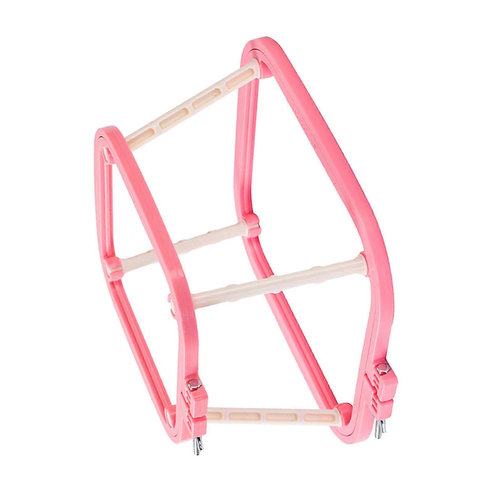 Kaksikerroksinen kirjontakehys Ristit Ompeleet Vanne Säädettävä kirjontavanne Helppokäyttöinen DIY-kirjontaprojektiin vesimeloninpunainen