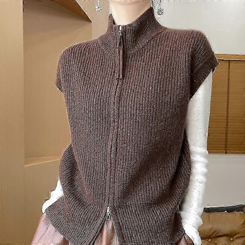 Women's Autumn Cardigan - 30% Cashmere 70% Wool Soft Warm Blend