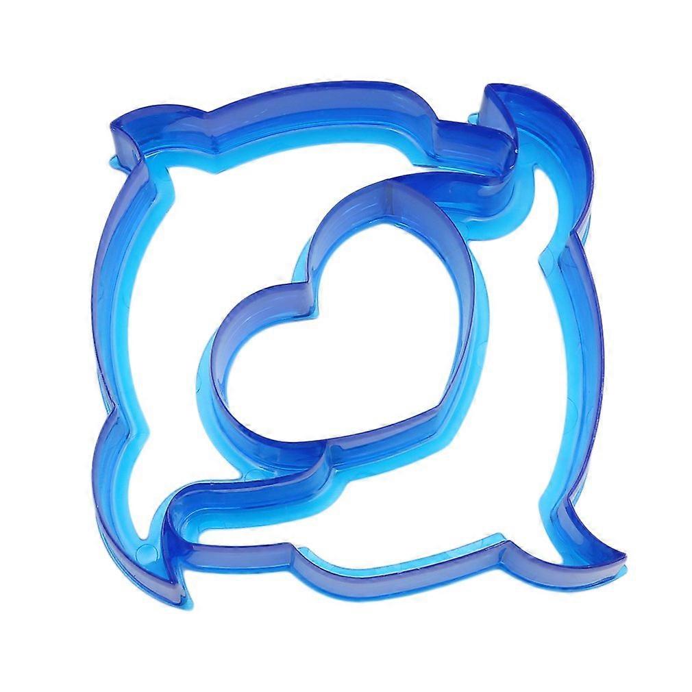 Kids Sandwich Cutter Set Heart Shape Bread Cookie Mold for Lunch Snacks Random Color