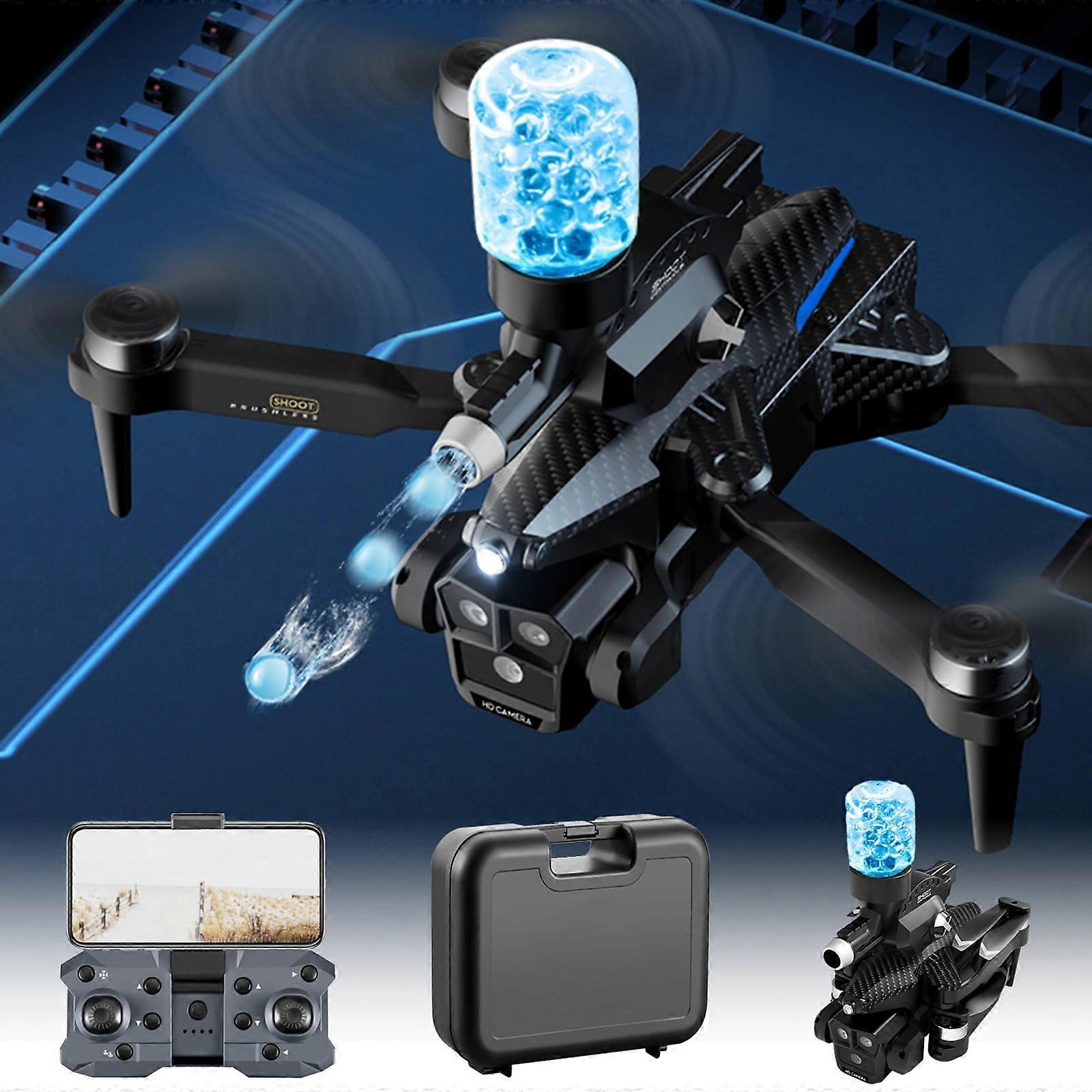 YOLOKE Water Bomb Drone, WiFi Dual Cameras, Altitude Hold, Foldable RC Combat Quadcopter, 360° Obstacle Avoidance