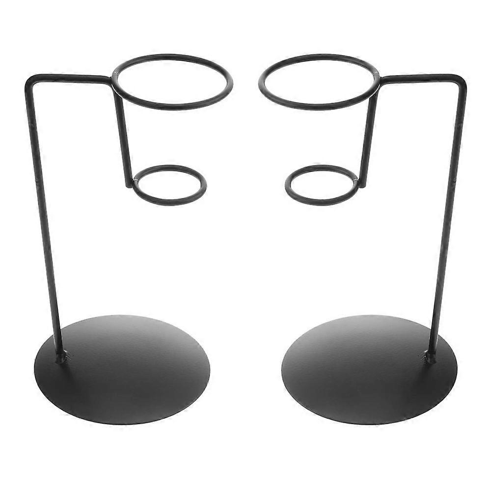 2Pcs Iron Ice Cream Rack Ice Cream Holder Stand Ice Cream Cone Stand Mini Ice Cream Rack