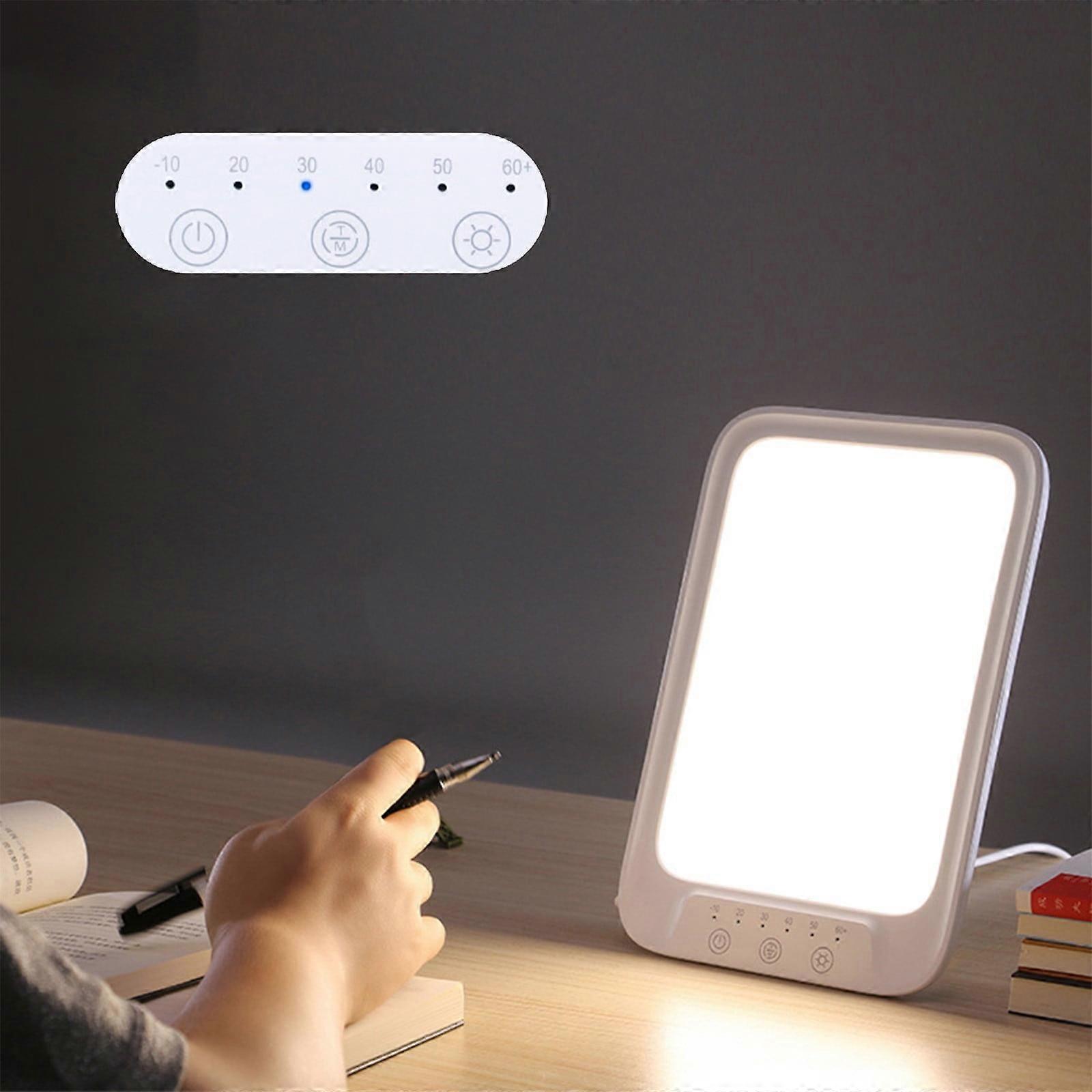 Ywbawe Sunlight Timing LED Mood Lamp with Touch Control, compatible with Smart Phototherapy for Seasonal Depression, Reading Light with Timer