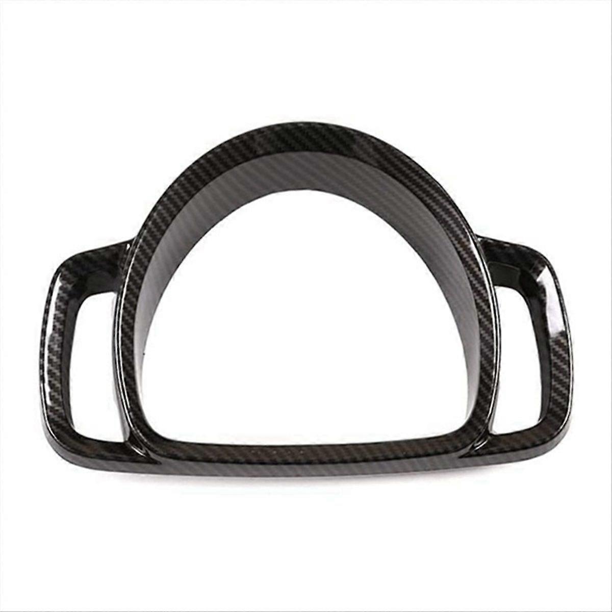 For - 09-15 Center Console Instrument Panel Frame Decorative Frame Carbon Fiber Texture Style