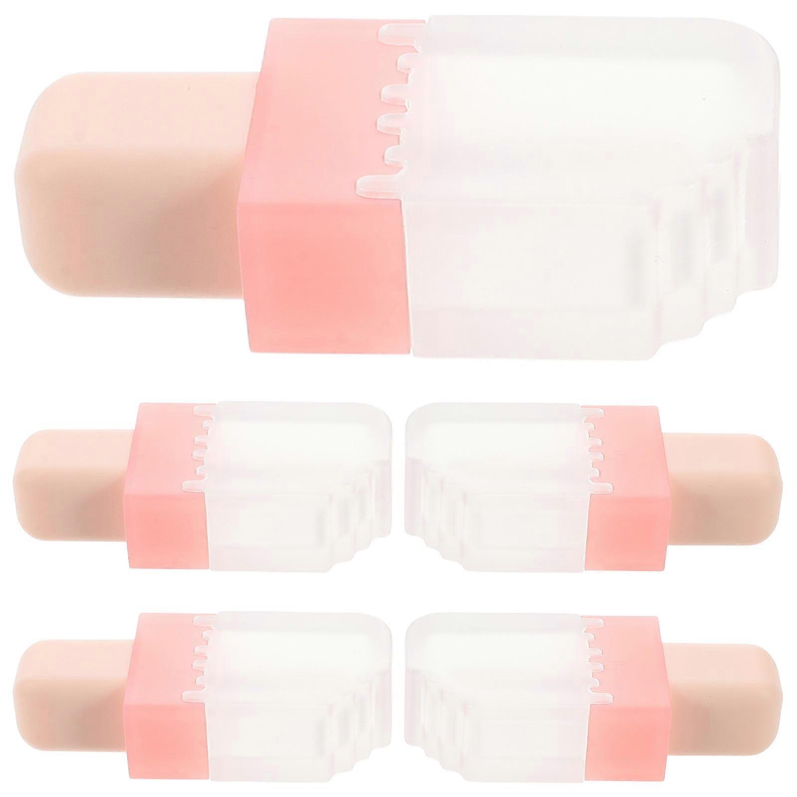 Lip Gloss Tubes Plastic Refillable Lip Balm Containers for Storage 5Pcs