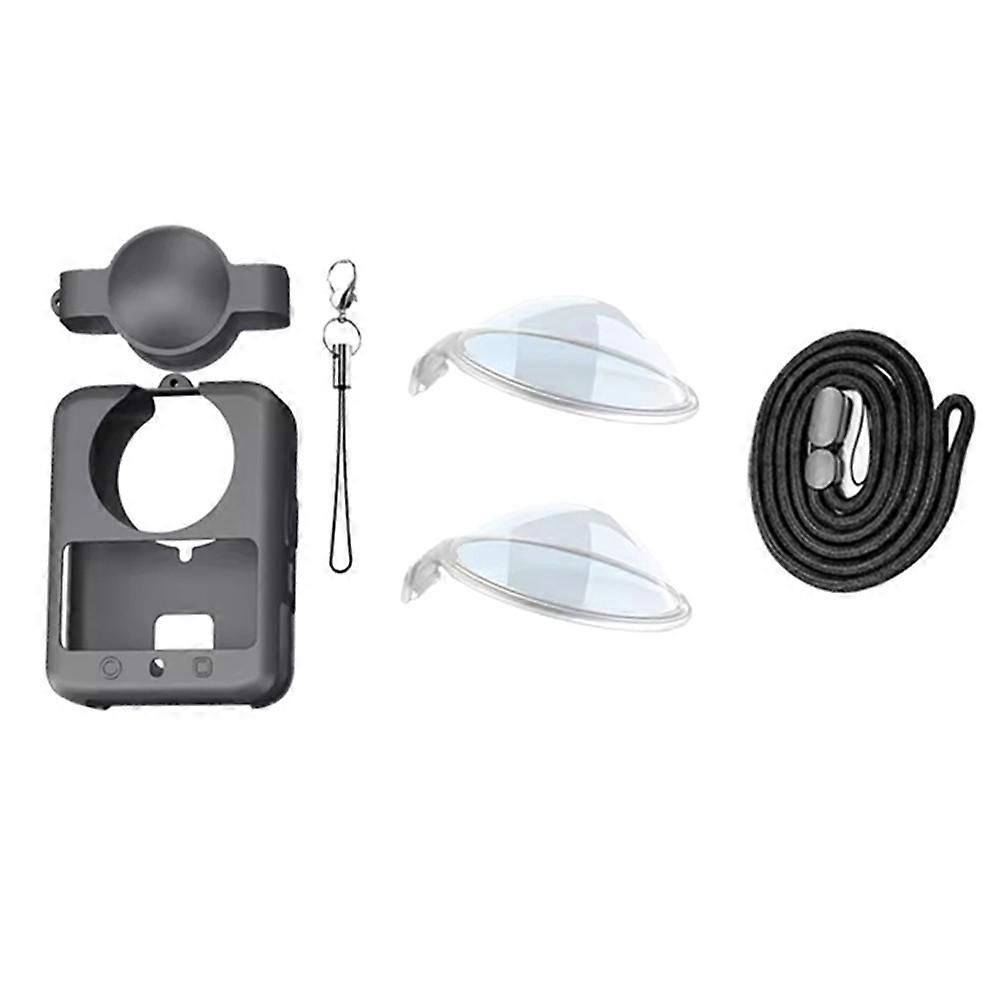 Protective Case for DJI Osmo 360 Silicone Camera Cover Anti Scratch Shockproof Soft Protective Case with Lens Protection