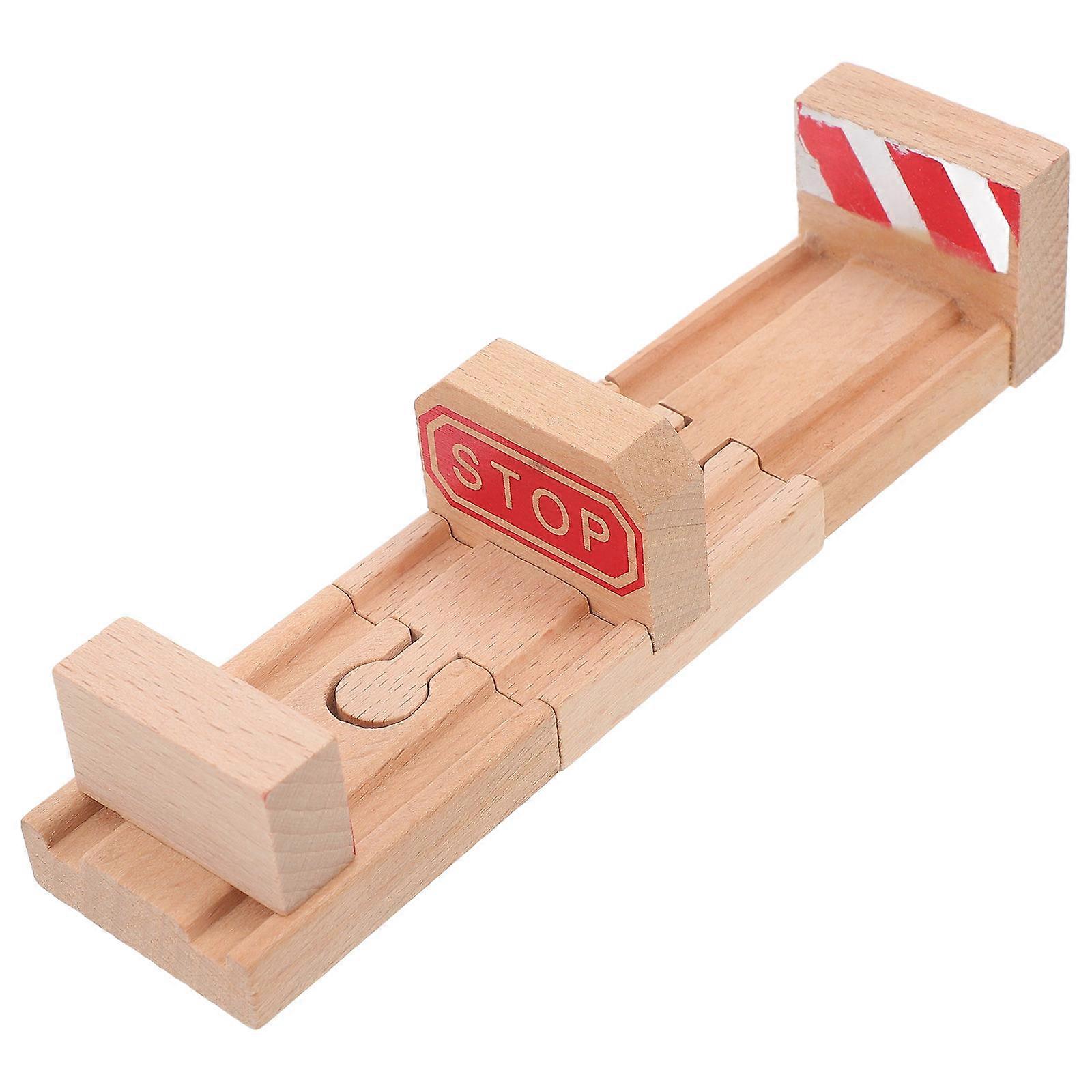 Wooden Railway Train Track Accessories for Toy 3Pcs Expansion Replacement