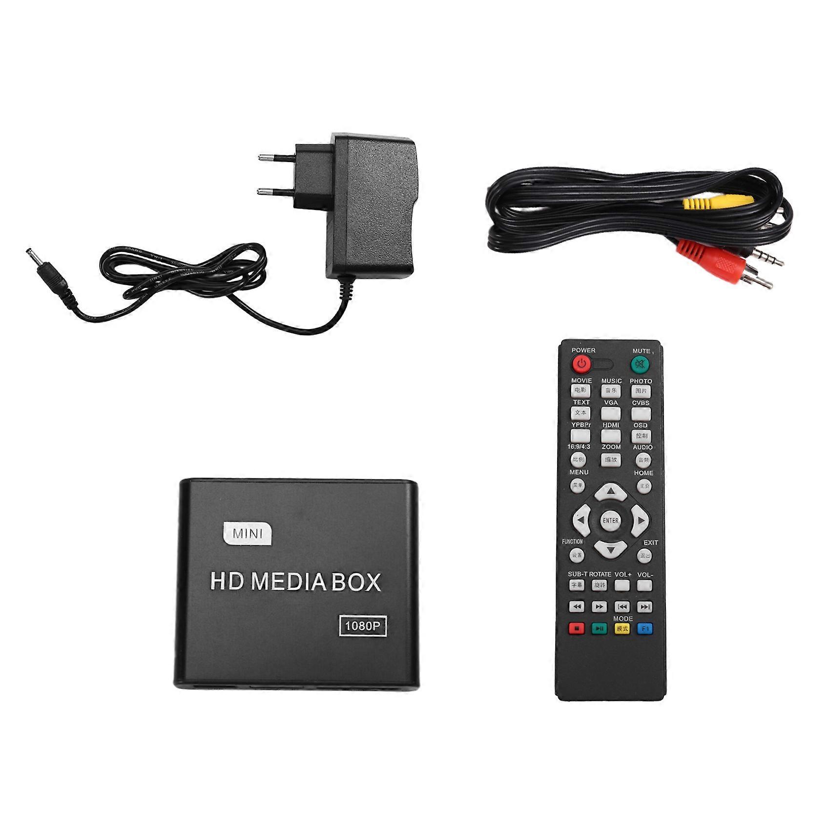 HDMI-Compatible Car HD F10 Player 1080 Automatic Loop Playback Advertising Machine AV Video Advertising Machine EU Plug