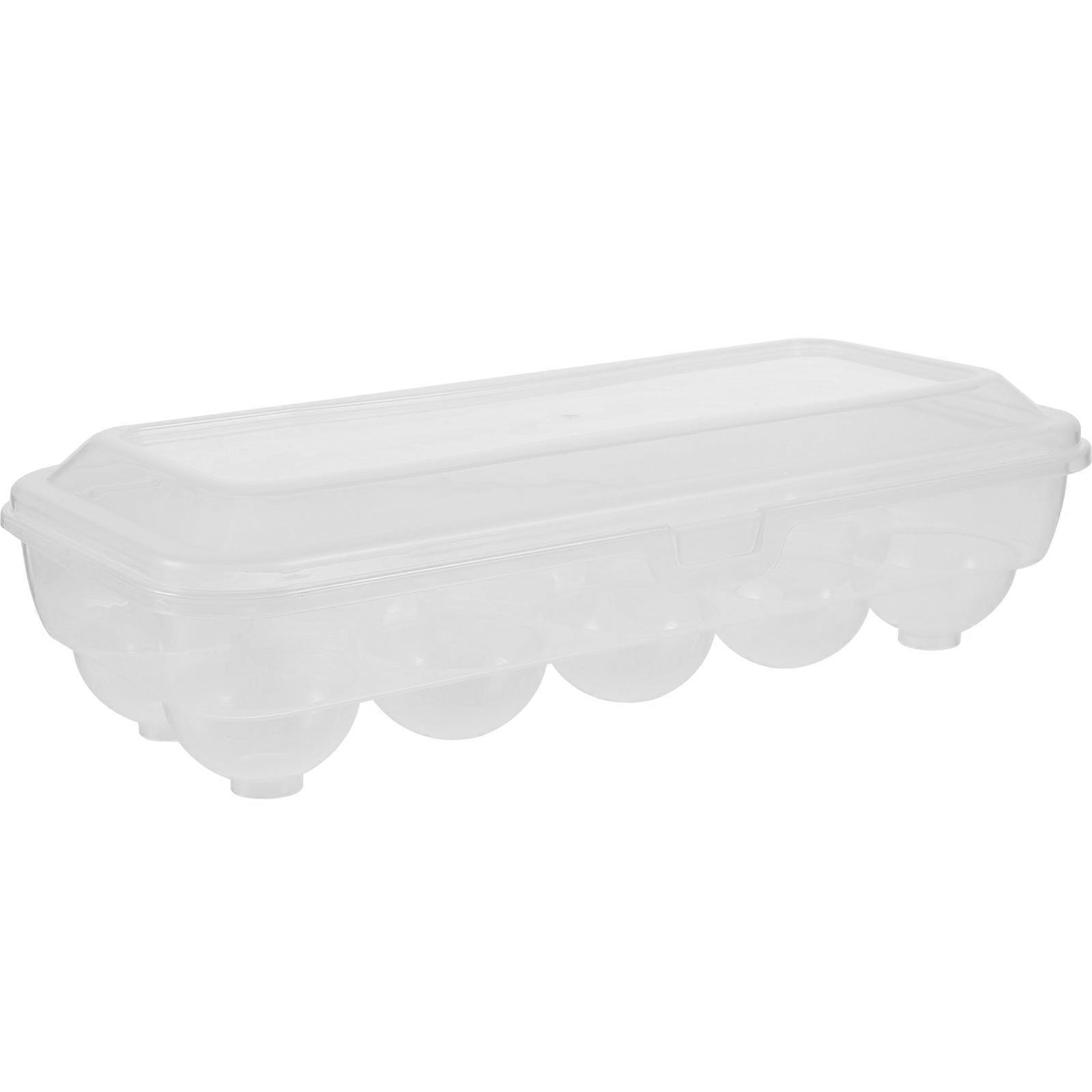 White Plastic Egg Organizer with Multi-slots for Storage Safe and Reusable Container