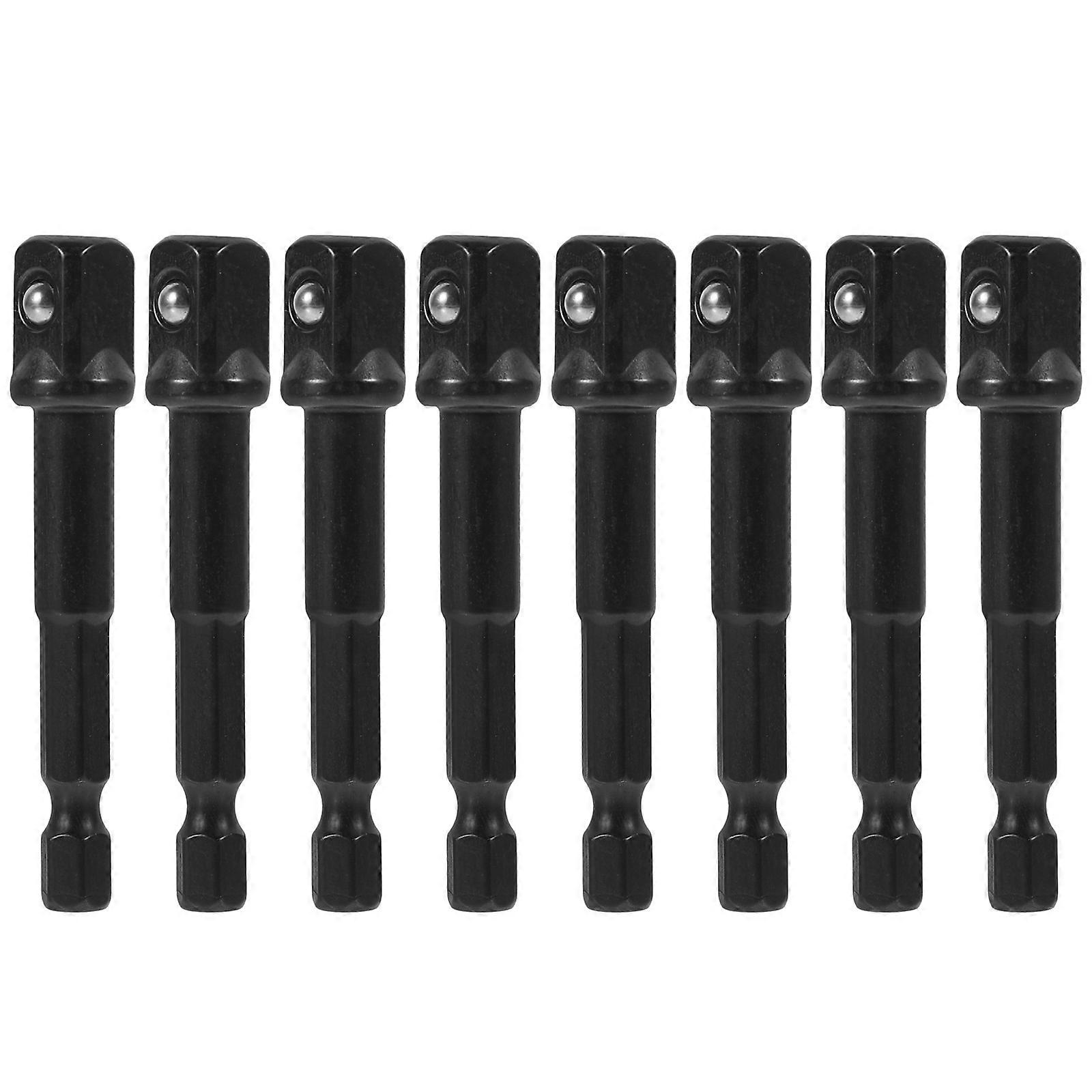 Drill Bit Adapter Socket Adapter for Home Use 1Set Carbon Steel Black