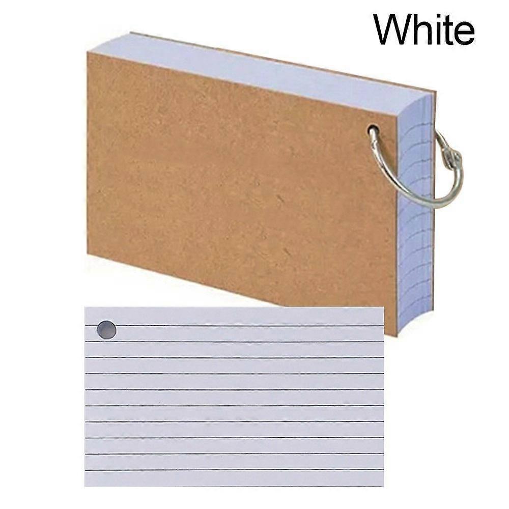 Portable Horizontal Line Binder Memo Book Double-sided Loose-Leaf Flash Cards With Cover Loose-Leaf Index Cards Study