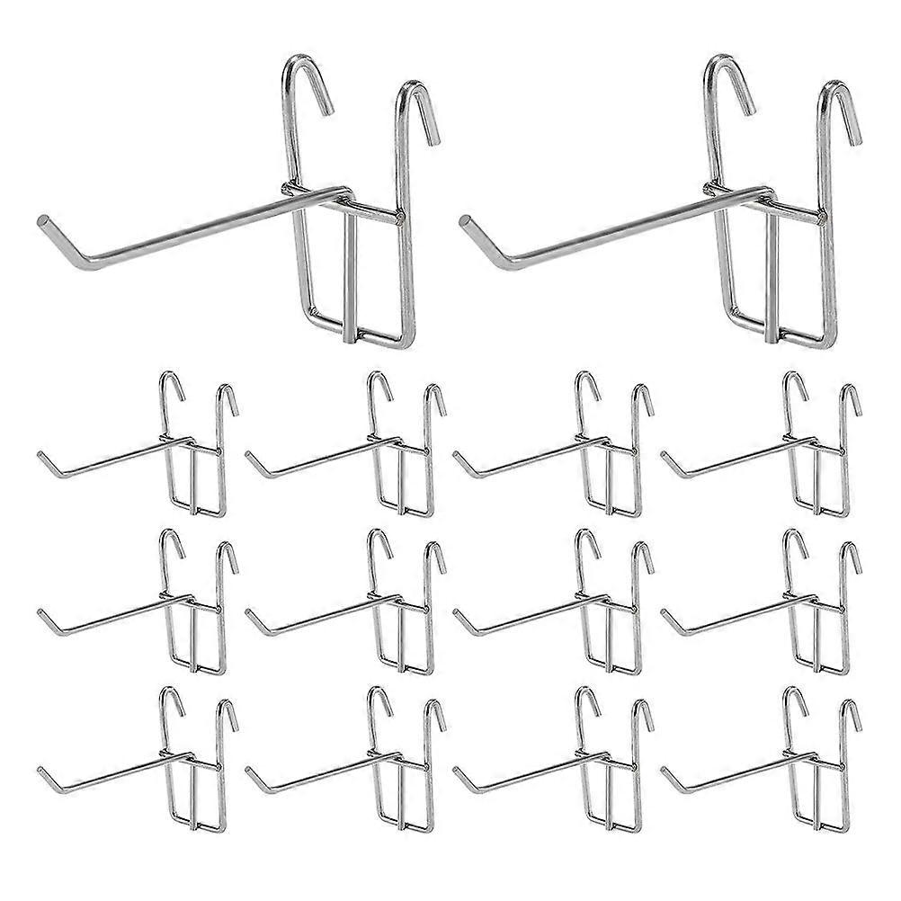 40pcs Wire Grid Mount Brackets Grid Wall Panel Brackets Display Hooks For Shop Garages
