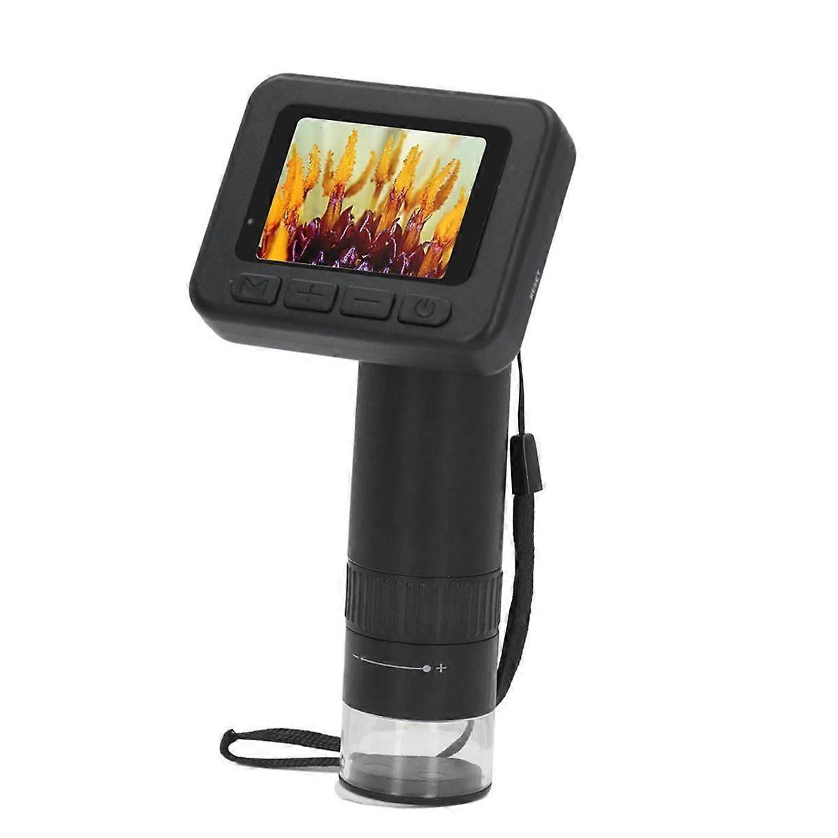 1000X HD Microscope 2 Inch Screen 8 Adjustable LEDs USB 5V Handheld Microscope with Cable for Circuit and Skin Detection