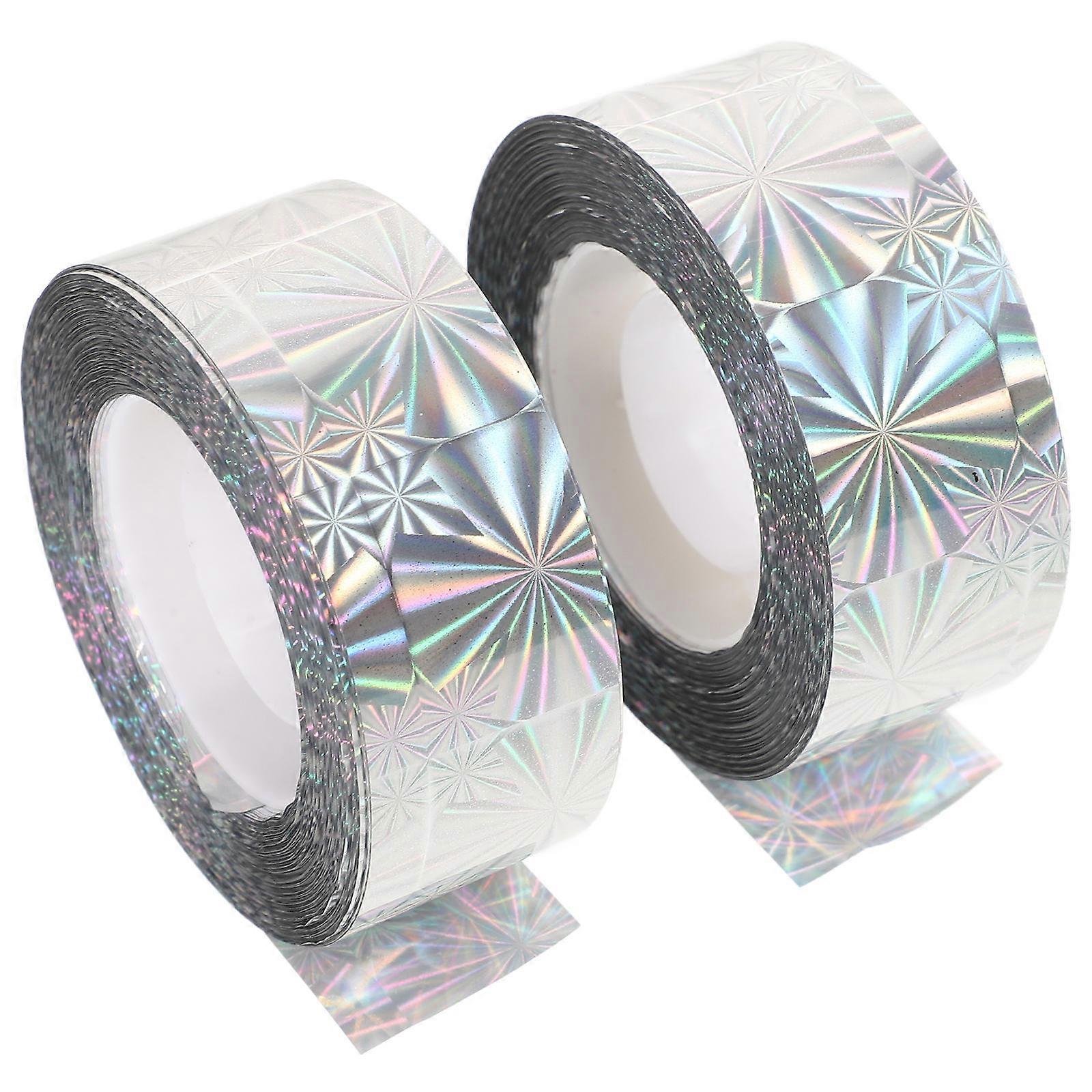 Reflective Bird Scaring Tape for Home Use 2 Rolls Double Sided