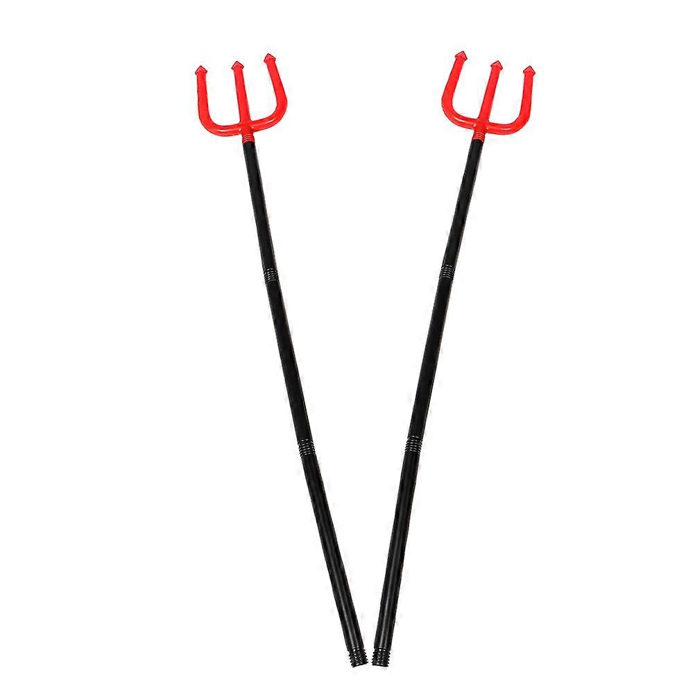 Prop Fork for Costume 2Pcs Detachable Handle Design
