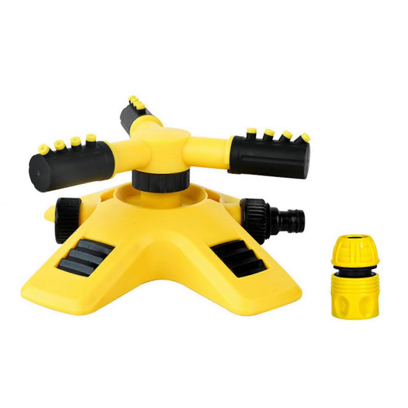 Automatic Rotating Garden Sprinkler 360° Dual Spray Modes Large Area Coverage with G1/2 Adapter