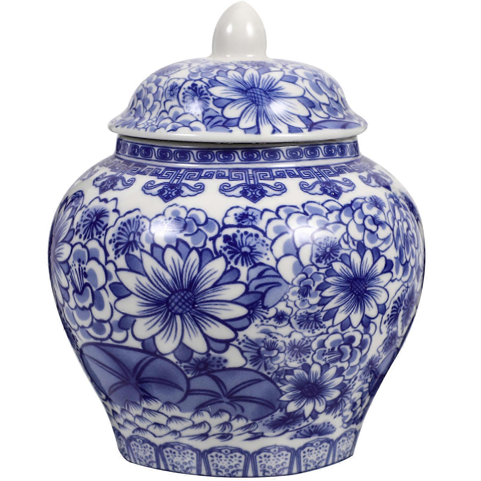 Silver Tea Storage Pot for Home Use Ceramic Material 1Pcs Jar