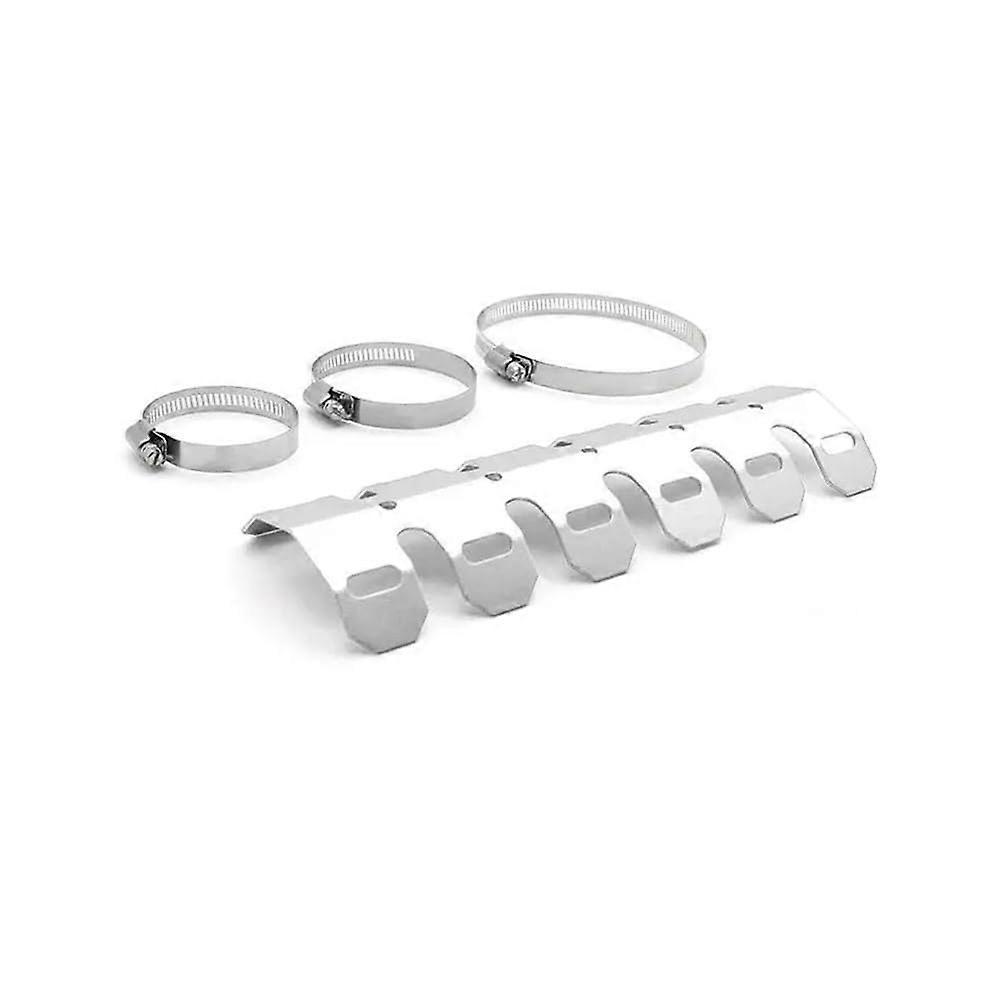 Motorcycle Heat Shield Front Exhaust Protector with Stylish Durable Silver Baffle Cover