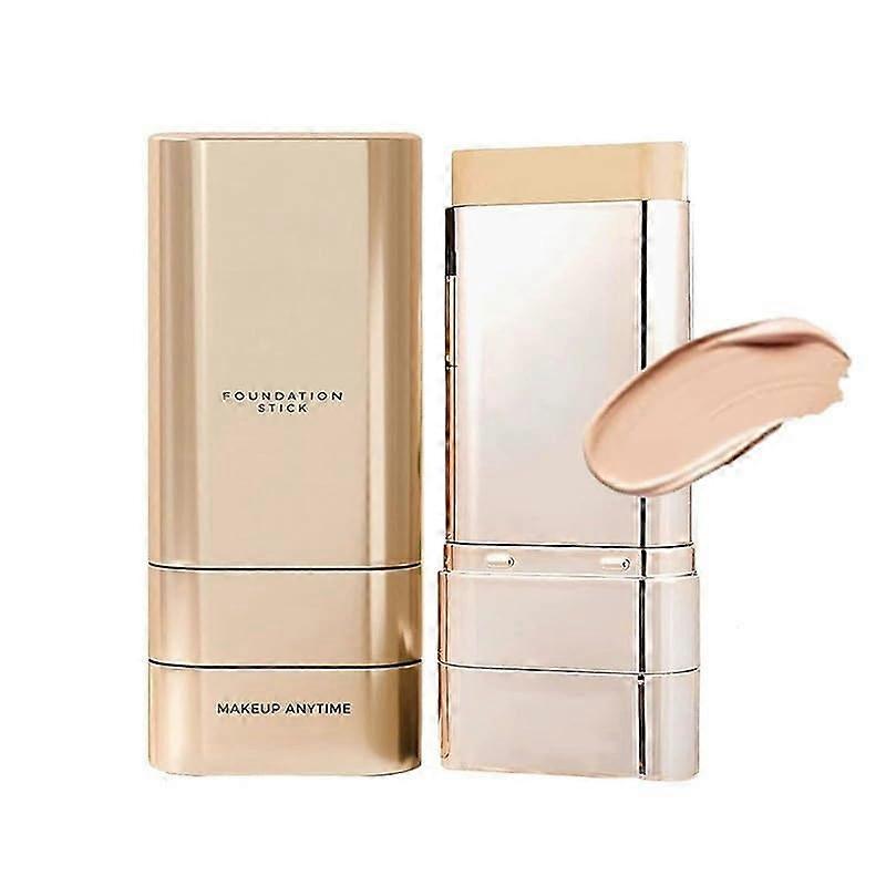 Full Coverage Waterproof 2 in 1 Foundation Stick with DualEnded Brush Hydrating