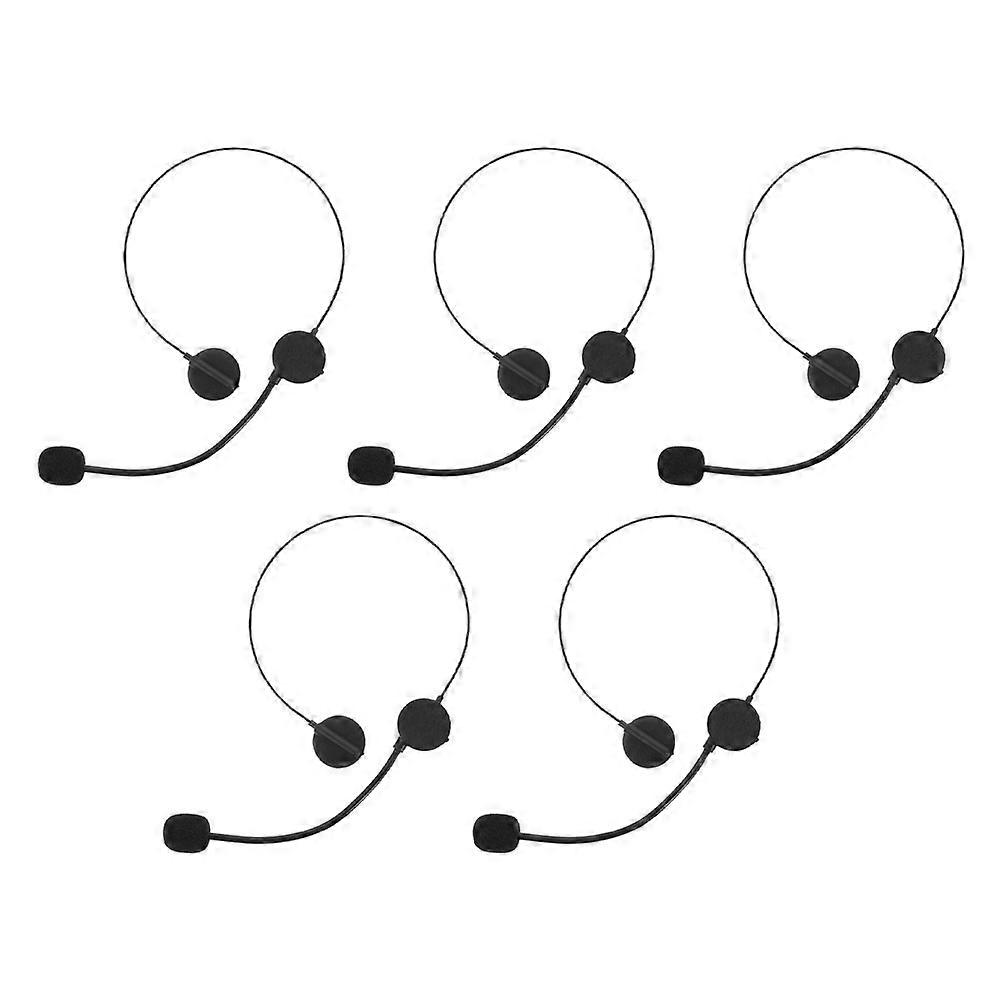 Cosplay Fake Microphone Headset with Lightweight Material 20Pcs Accessories