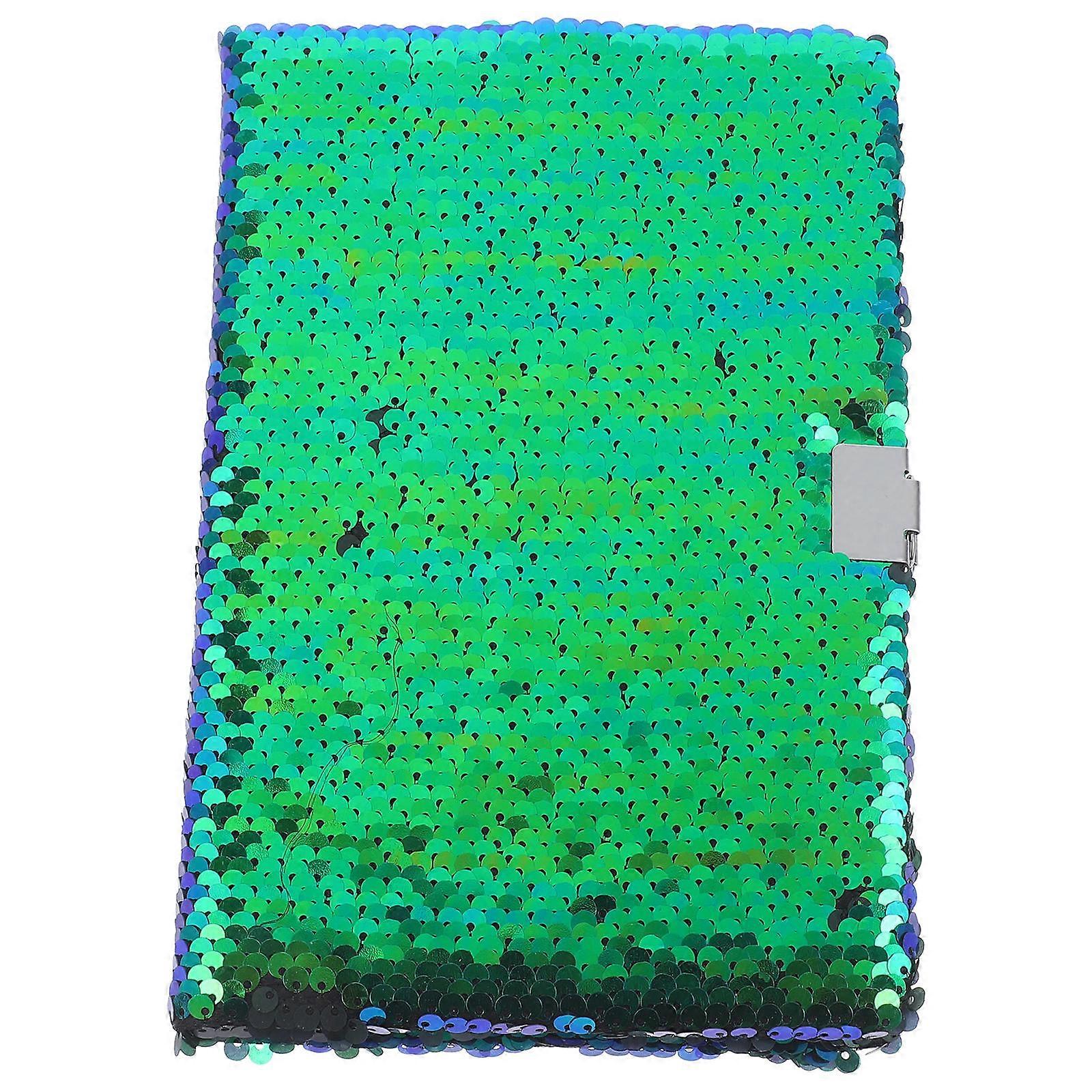 Reversible Sequin Notebook Blue Sequin Notebook for Writing Students Notepad