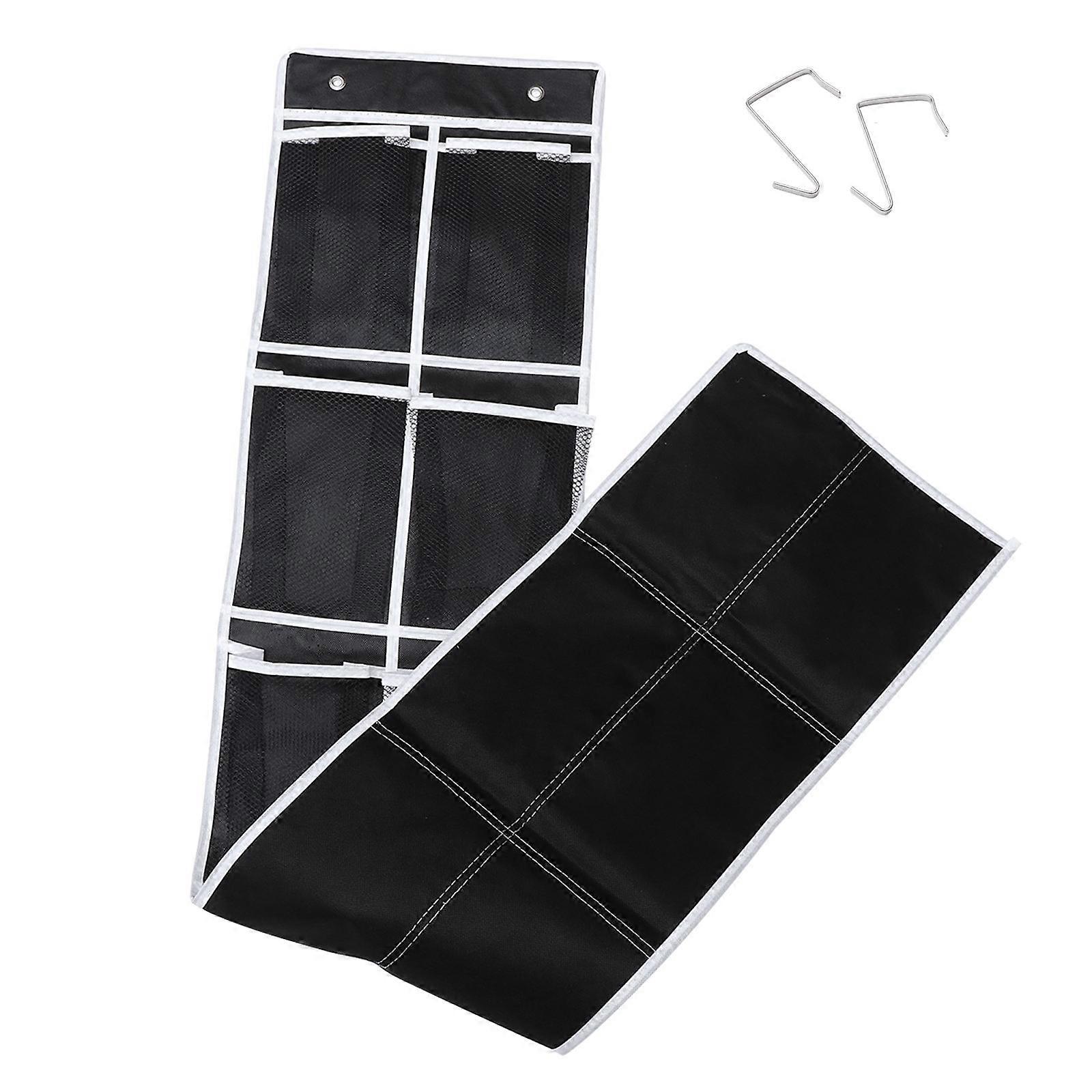 12 Pockets Storage Bag for Wall Hanging 2Pcs Black Organizer