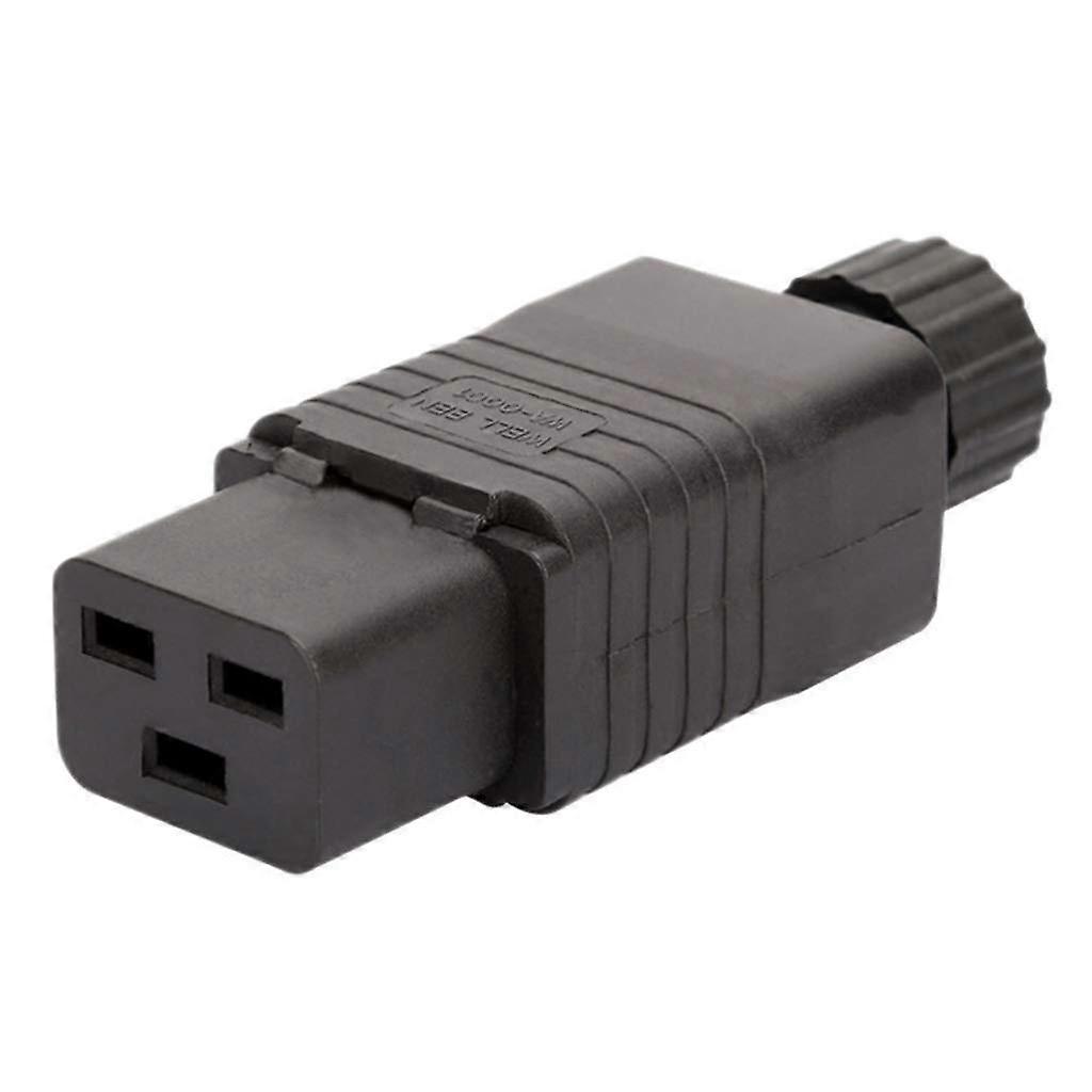 IEC C19 Power Connector 16A 250V Durable Rewirable Plug for PDU UPS Easy Installation