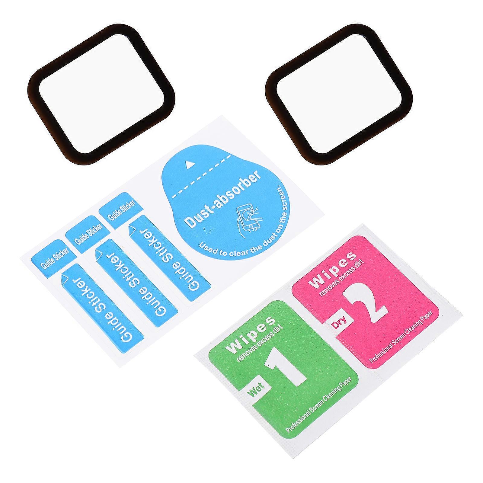 Tempered Glass Watch Screen Protector for 2Pcs with Scratch Resistance