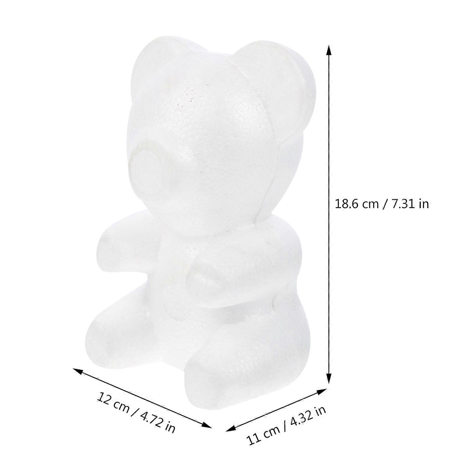 Modelling Polystyrene Bear Foam Shape for DIY Crafts White Bear Mold