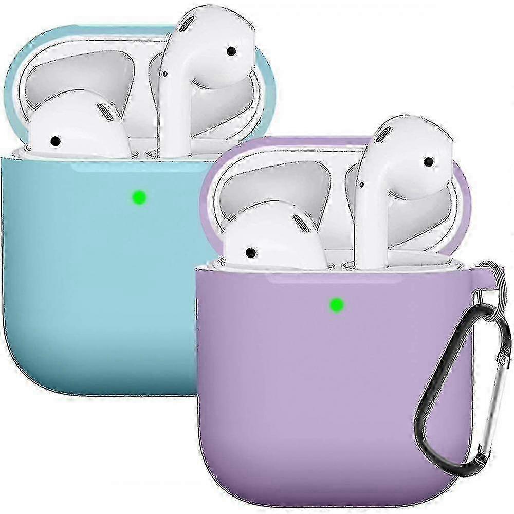 2025 2pcs Silicone Protective Case Compatible With Airpods Case 2&1