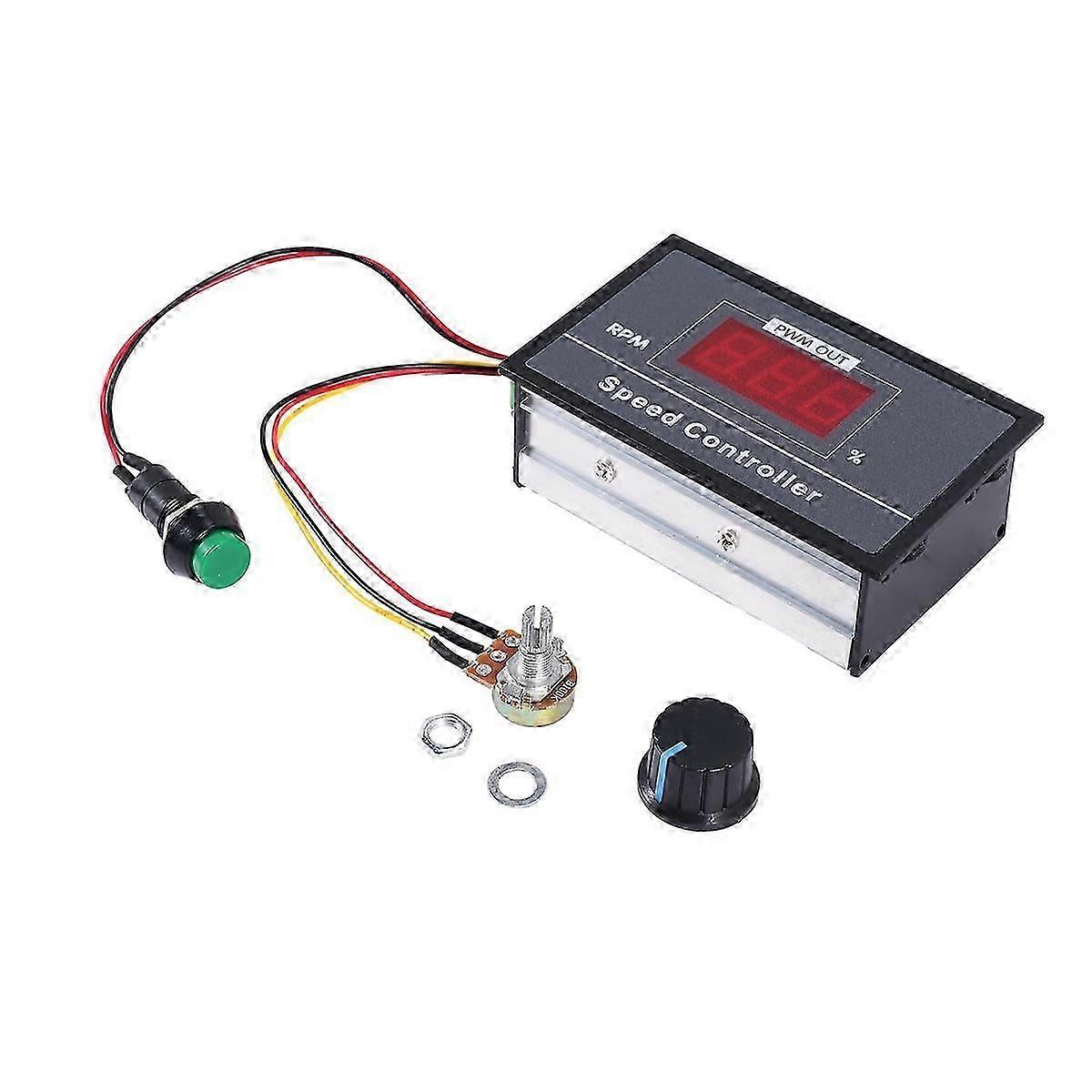 PWM DC Motor Speed Controller with Digital Display 30A PWM Adjustable Speed Stepless Regulator