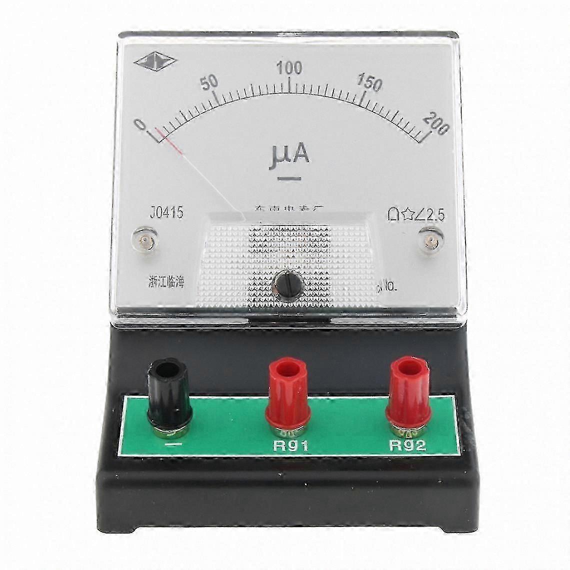 Laboratory Current Meter Ammeter, 0-200 Microamps, High Resolution for Precise Measurement