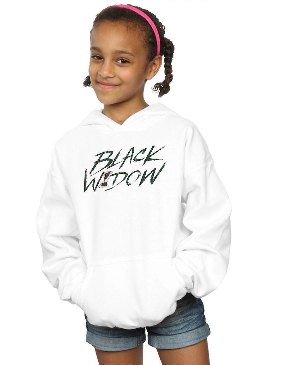 Marvel Girls Black Widow Película Alt Logo sudadera con capucha