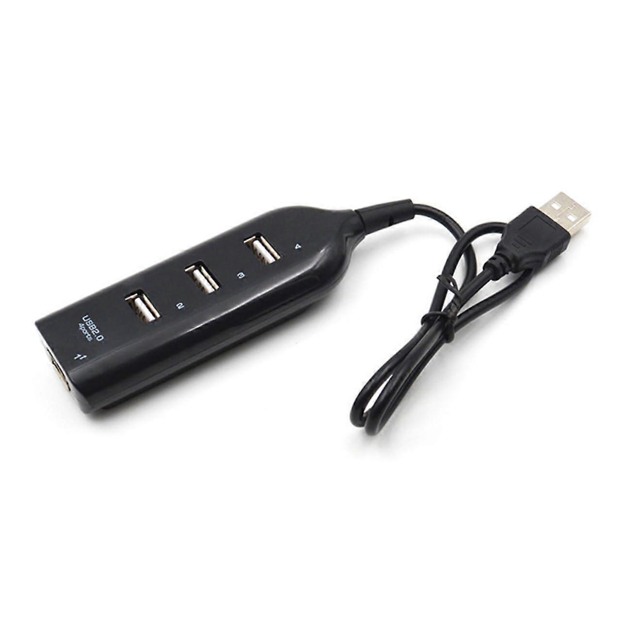 USB Hub 2.0 4 Port Splitter Speed Data Transfer with LED Indicator for Laptop and PC