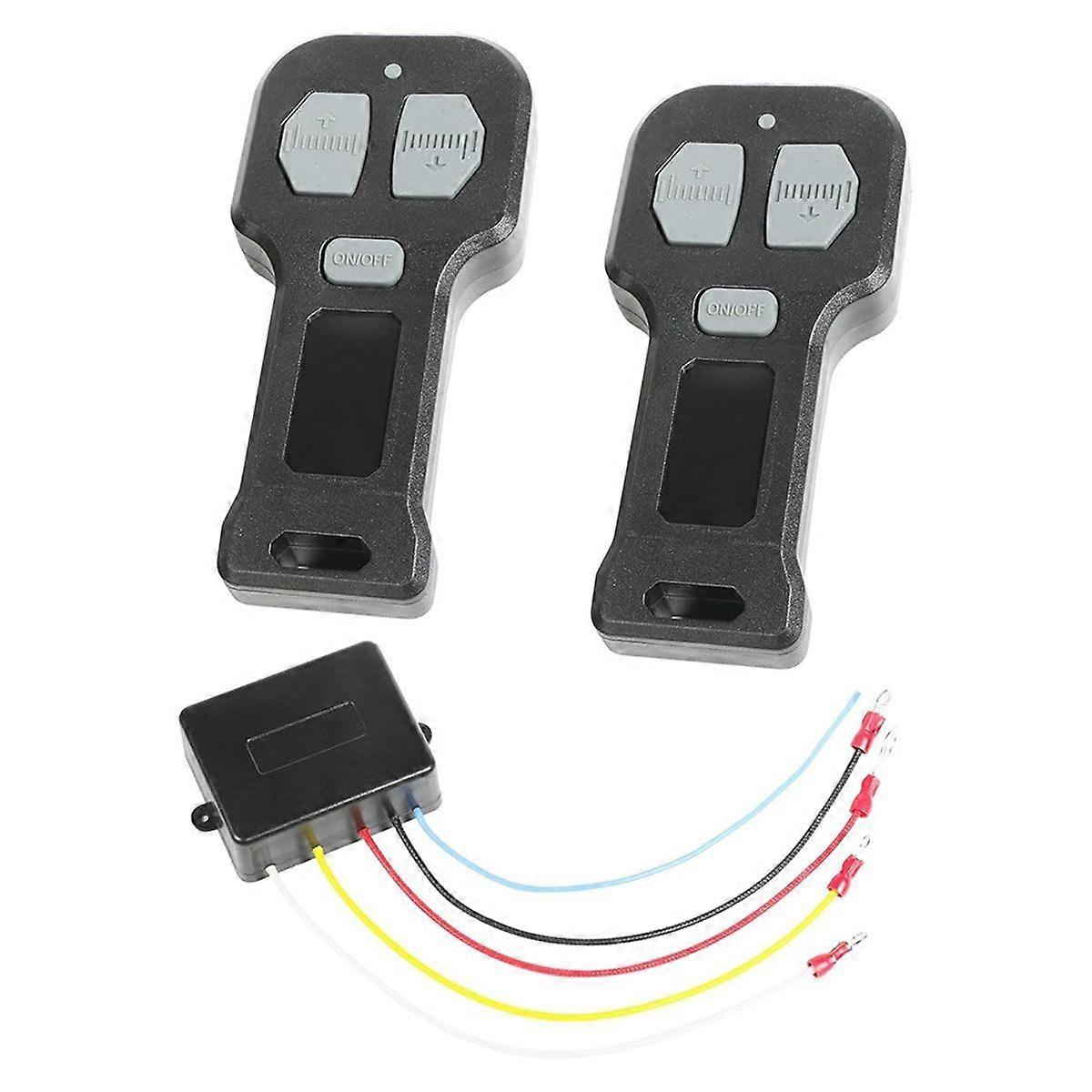 5 Wire Winchs Controller,Towing Winch Remote Control Systems with Dual Manual Matching Transmitter