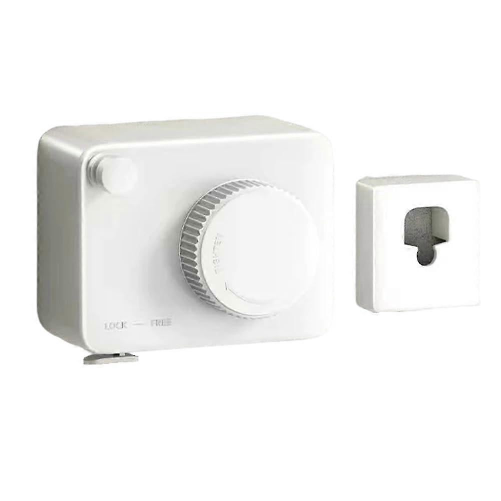 Retractable Clothesline Wall Mounted Drying Rack for Indoor Outdoor Laundry, Adjustable White