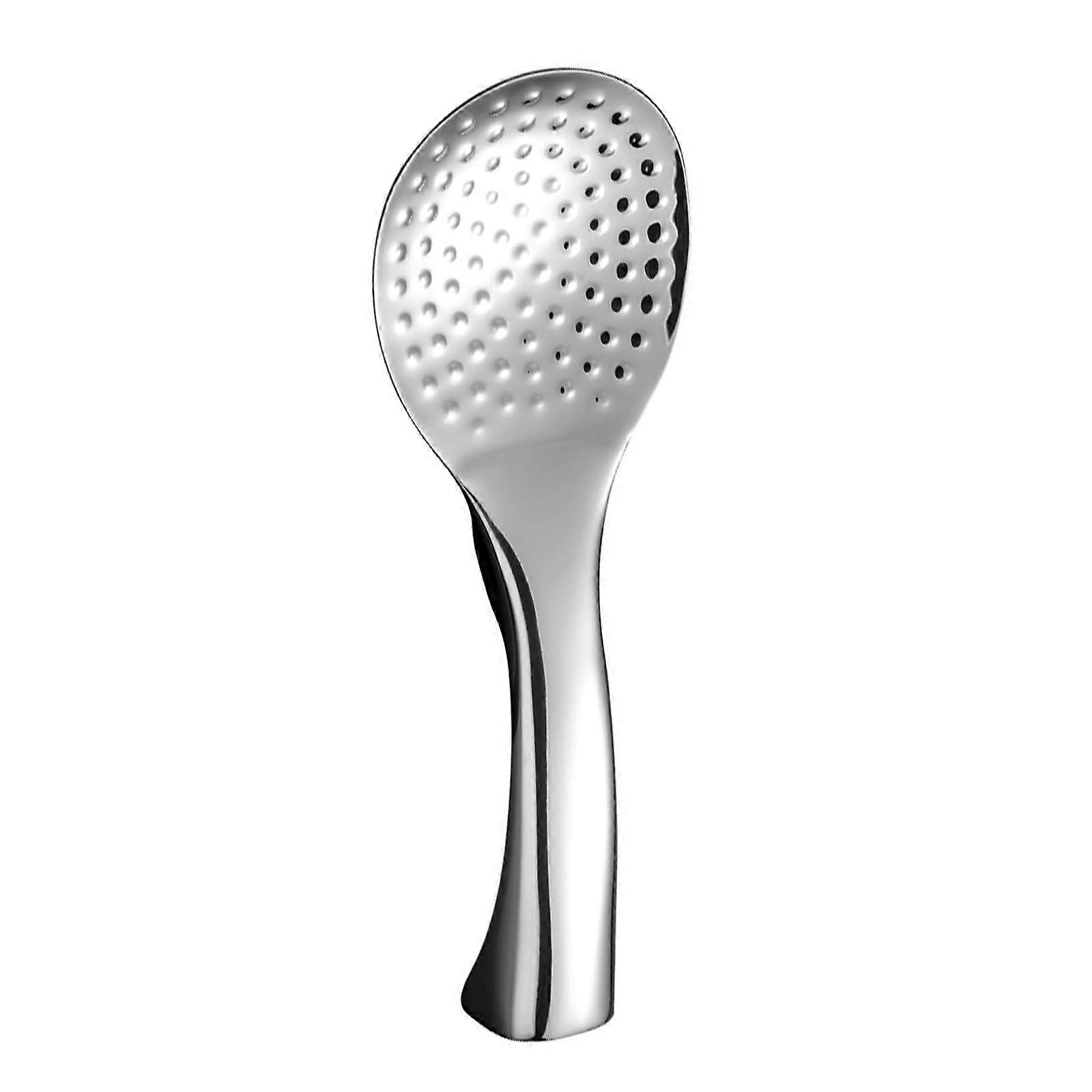 Stainless Steel Rice Spoon 304 Large Serving Spoon with SpaceSaving Stand RustResistant