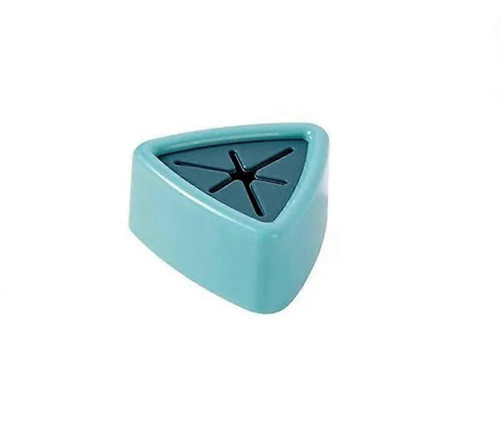 Punch Bathroom Towel Holder with PushIn Hook for Kitchen or Cabinet, Light Blue